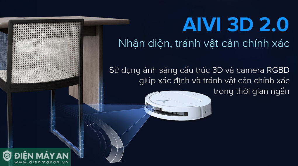 Robot hút bụi lau nhà Ecovacs Deebot T50 Pro Omni 